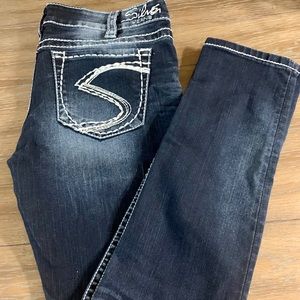 Silver skinny jeans 30R